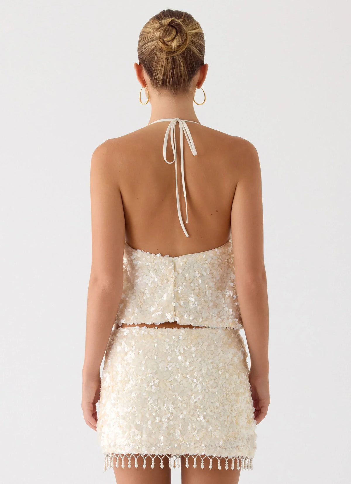 Moonlight Muse Mini Skirt Ivory