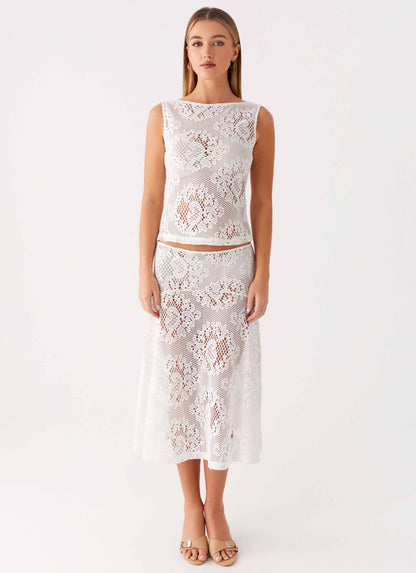 Virelle Lace Top Ivory