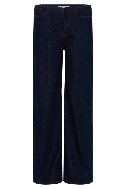 Caitlin Mid Rise Denim Jeans Indigo Blue