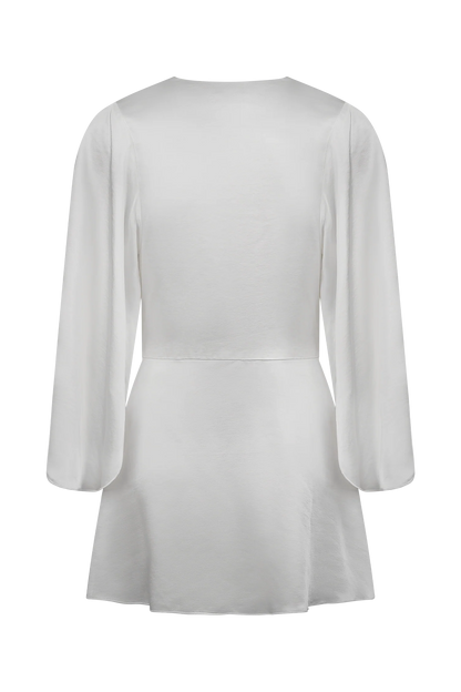Sterling Satin Bridal Robe Ivory