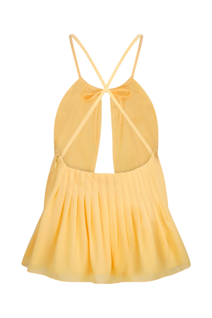 Korra Chiffon Halter Top Butterscotch