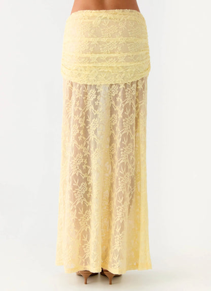 Farruko Jacquard Maxi Skirt Butter