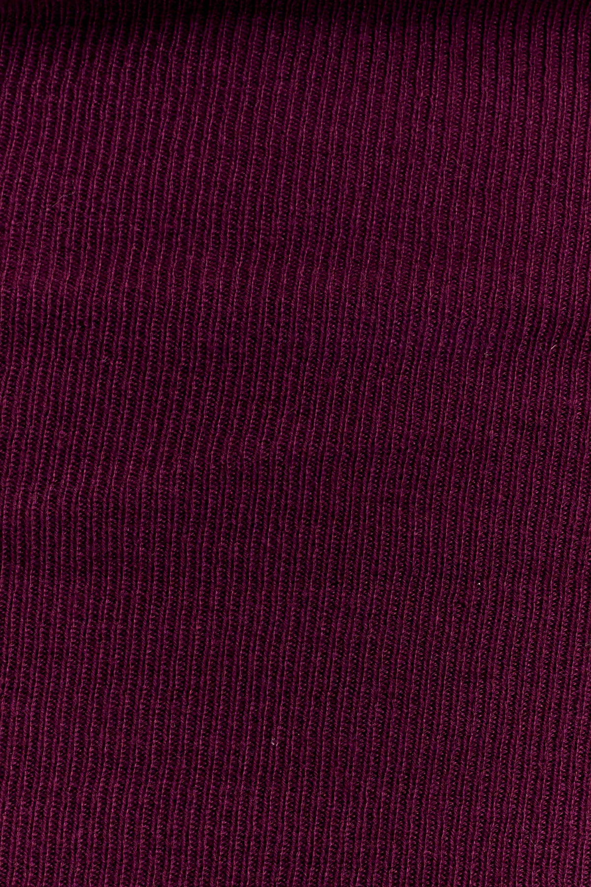 Mazie Asymetrical Cashmere Blend Long Sleeve Knit Top Plum