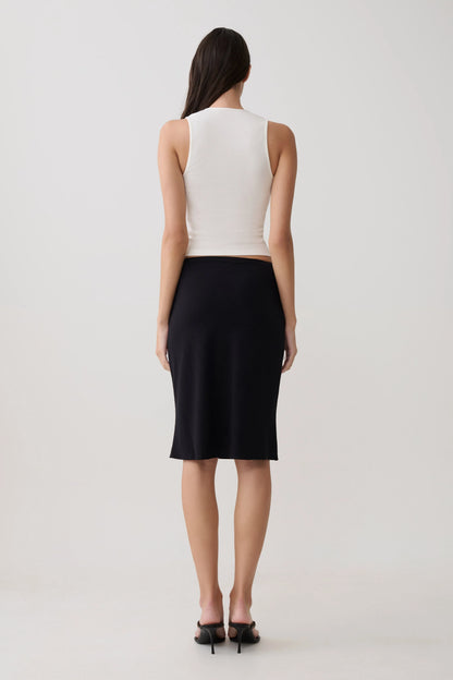 Greer Knee Length Skirt Black