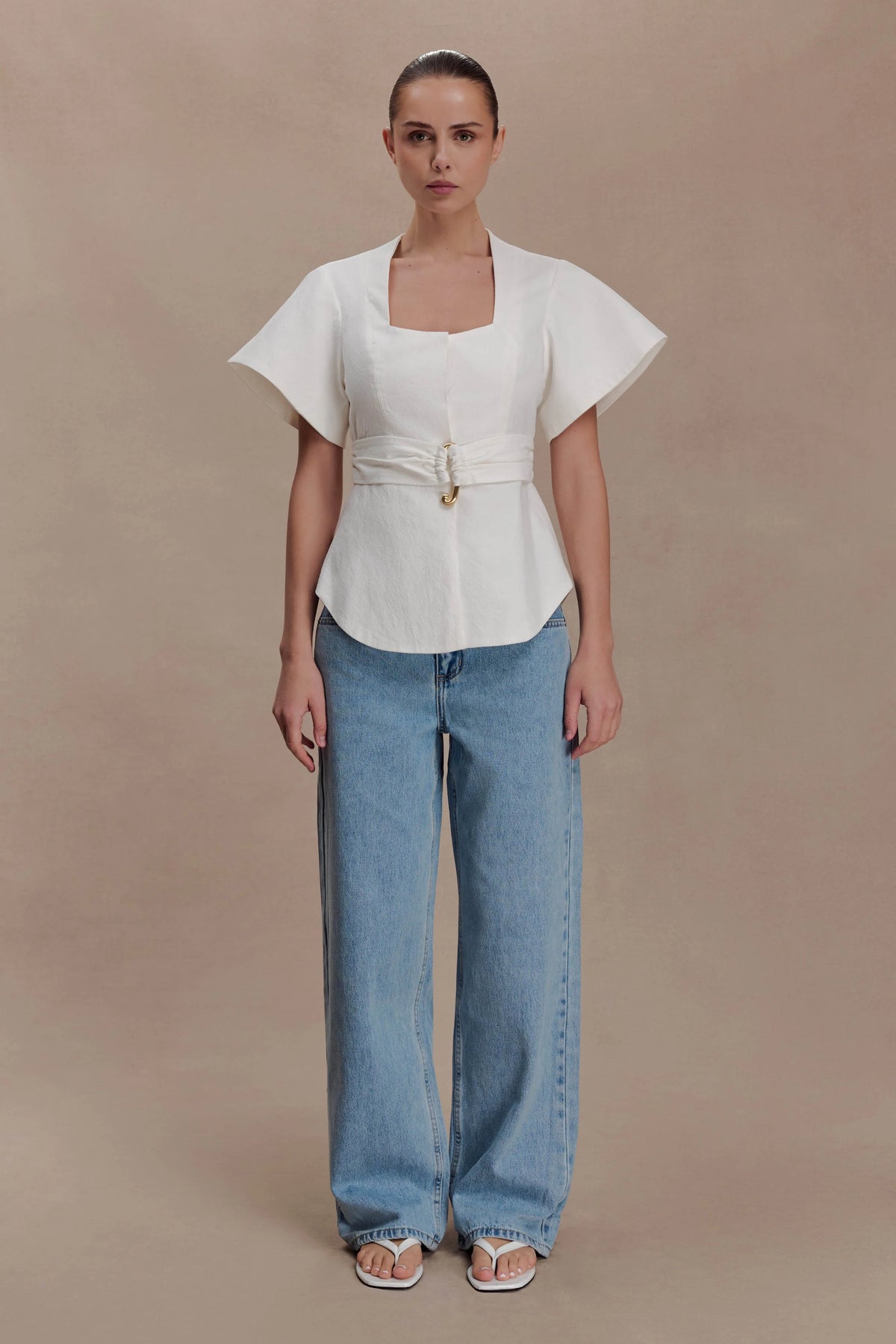 Liberty Shortsleeve Top White