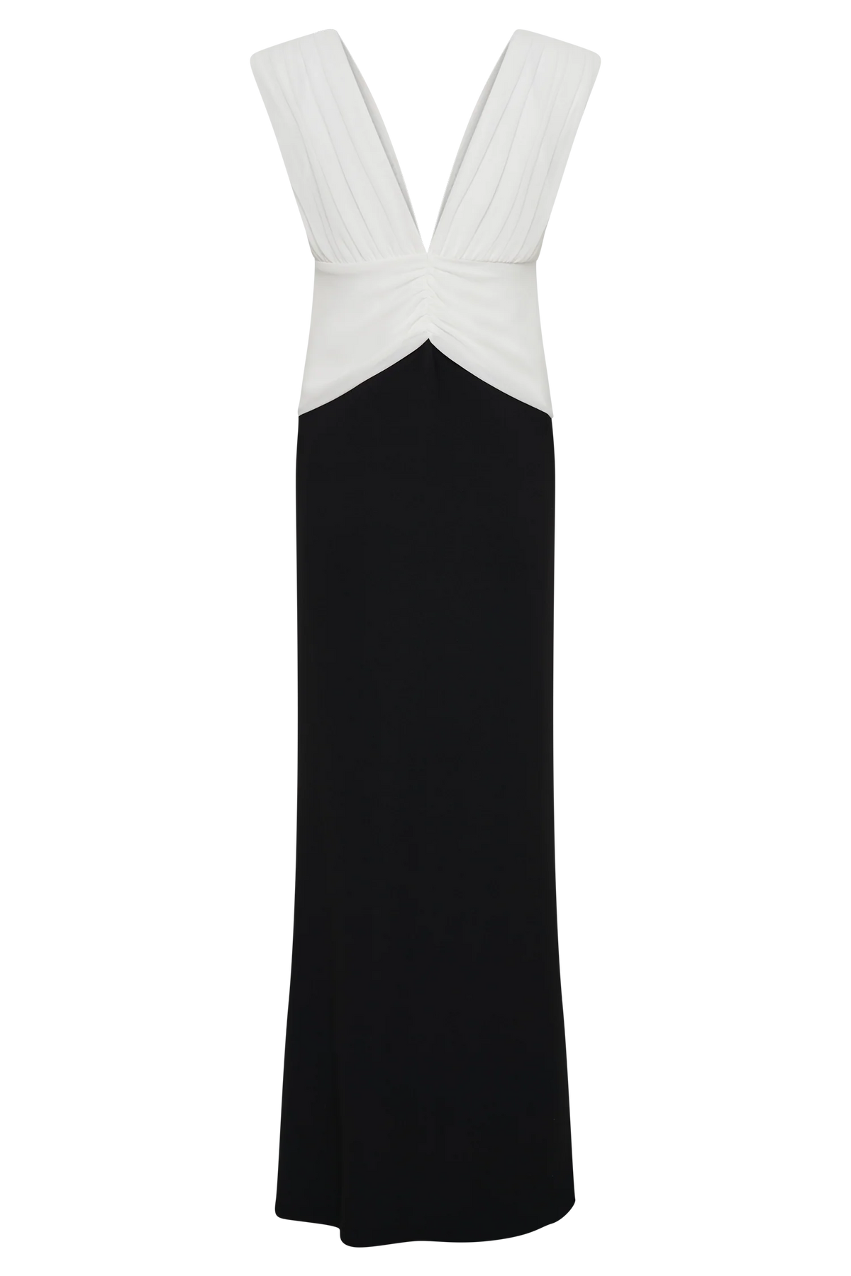 Monique Contrast Maxi Dress Black
