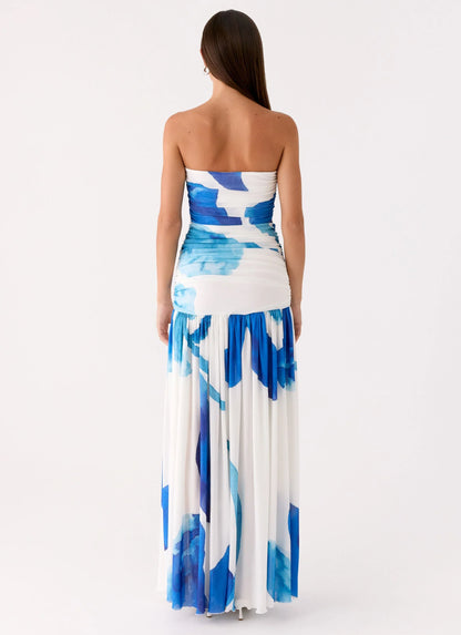 Laidee Maxi Dress Cerulean Bloom