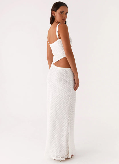 Jocelyn Maxi Dress White Crochet