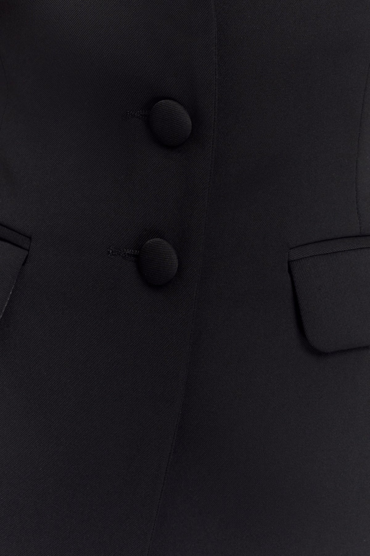 Opal Puff Sleeve Suiting Top Black
