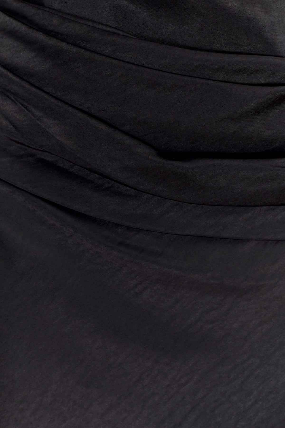 Jasmine Strapless Satin Maxi Dress Black
