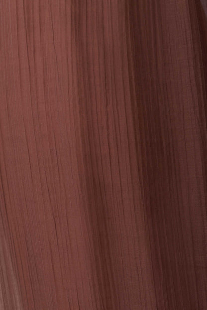 Leilani Sheer Drawstring Wide Leg Pants Chocolate