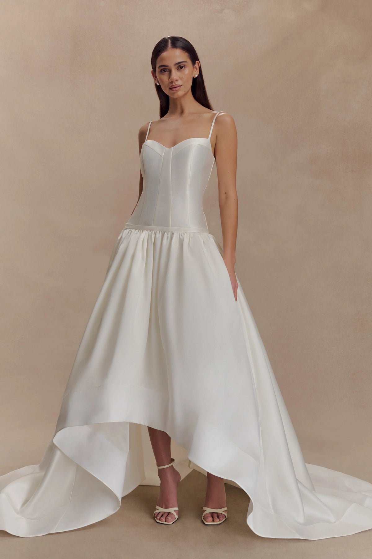 Carol Taffeta Maxi Gown Ivory