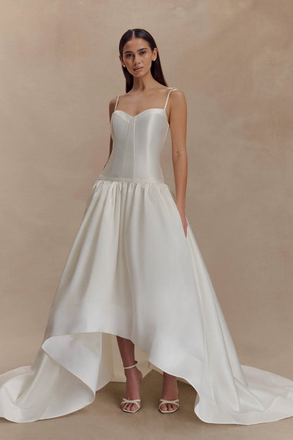 Carol Taffeta Maxi Gown Ivory