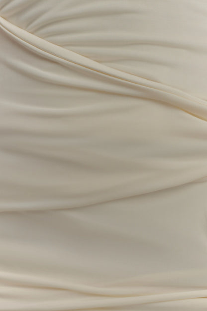 Kaiden Slinky Beaded Maxi Dress Ivory