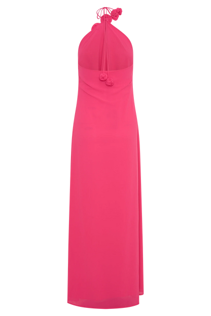 Rosalia Cowl Neck Maxi Dress Raspberry