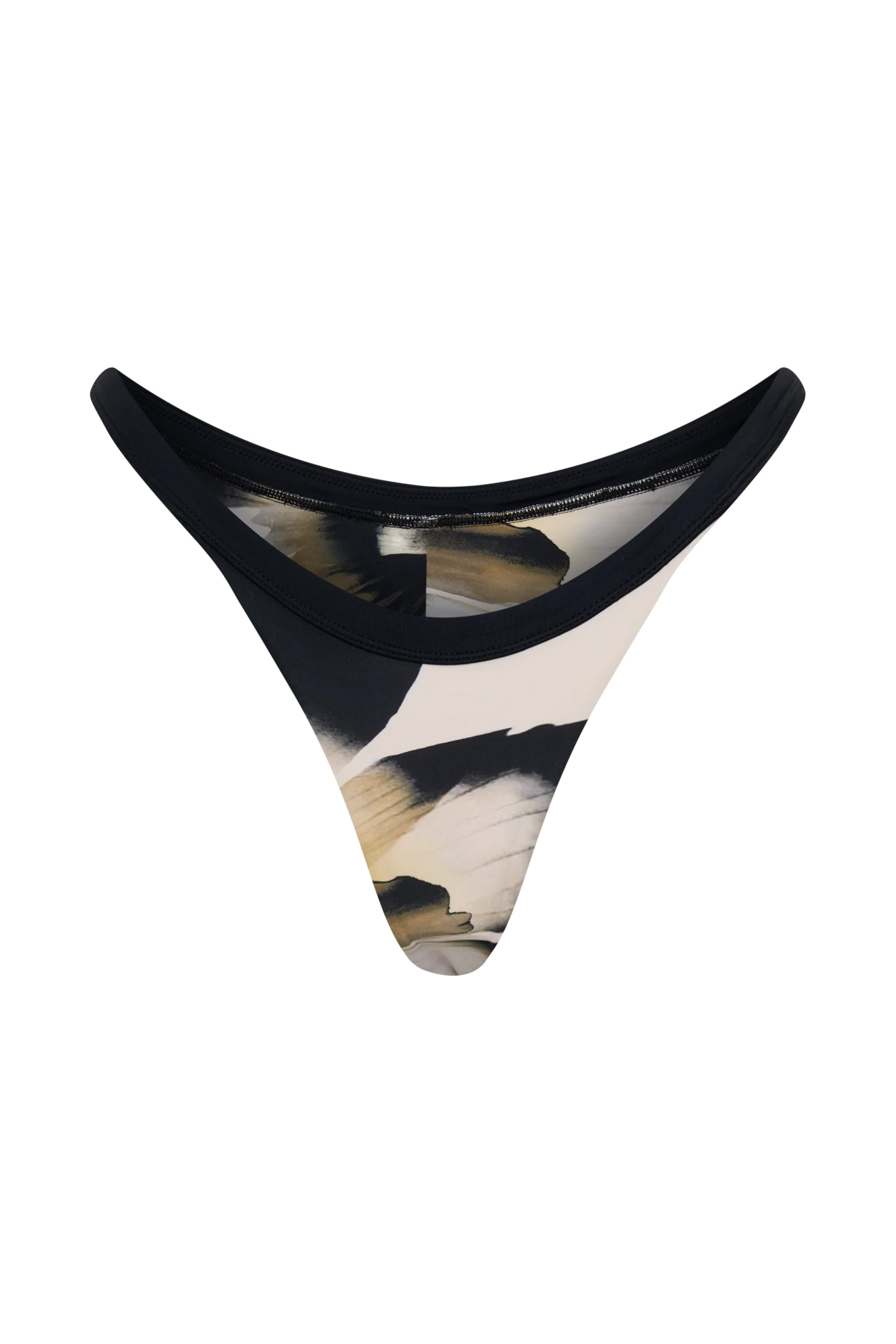 Isla Brazilian Bikini Bottom Ivory Oversized Floral Print