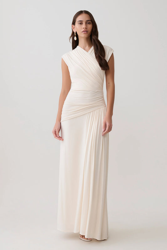 Winslow Cross Over Modal Maxi Dress Ivory