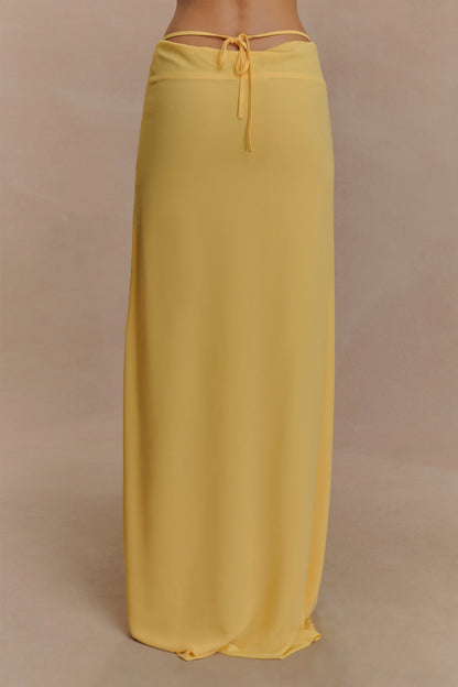 Katalina Chiffon Maxi Skirt Butterscotch