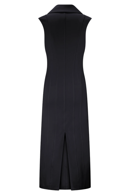 Keagan Sleeveless Midi Dress Black