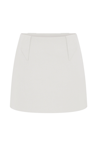 Gina Suiting Mini Skirt Ivory
