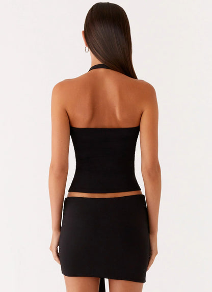Lucent Mini Skirt Black