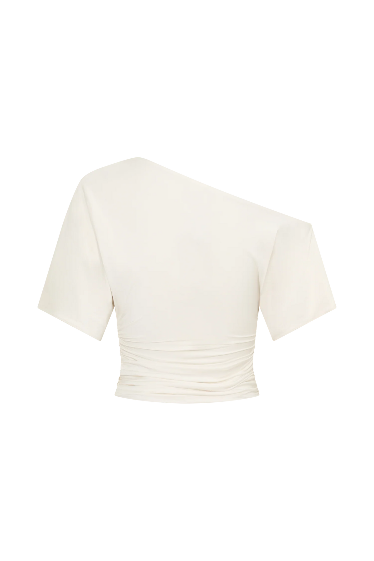 Luu Off Shoulder Slinky Top Ivory