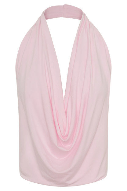 Huyen Cowl Front Modal Top Ballet Pink