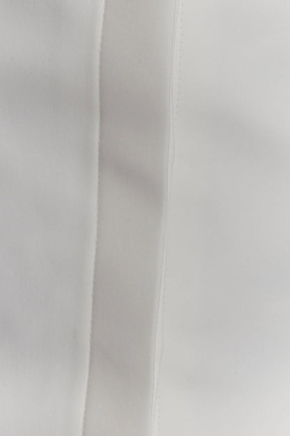 Carina Peplum Cotton Shirt Dress White