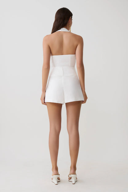 Emery Multi Wear Cotton Midi Dress White