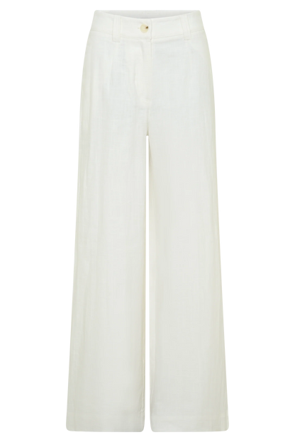 Brielle Straight Leg Pant White