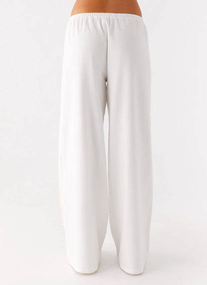 Oska Drawstring Pants White