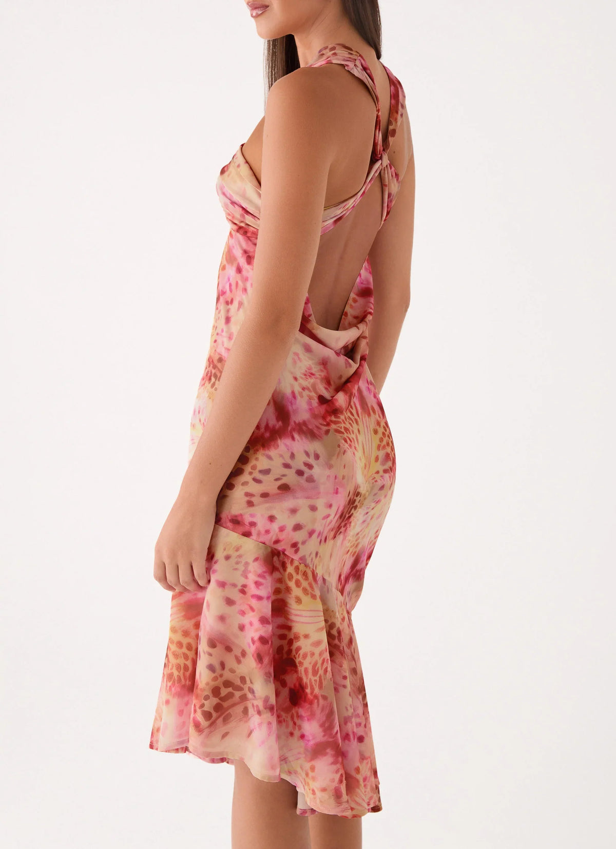 Sinnie Midi Dress Botanic Cheetah