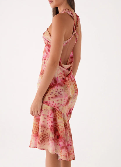 Sinnie Midi Dress Botanic Cheetah
