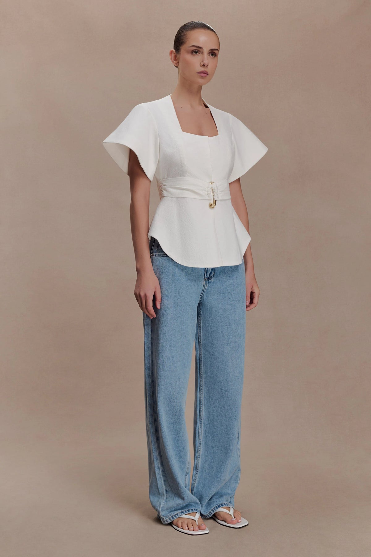 Liberty Shortsleeve Top White