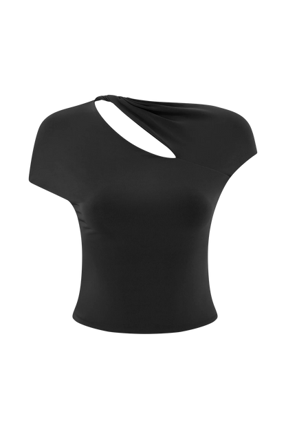 Haven Slinky Twist Top Black
