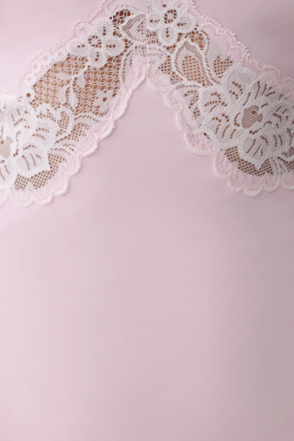 Electra Slinky Lace Maxi Dress Ballet Pink