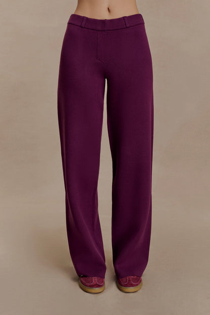 Lauren Knit Trouser Plum