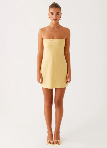 Yulina Mini Dress Yellow