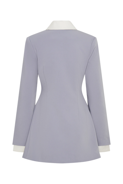 Gretchen Suiting Mini Dress Grey