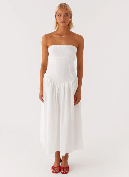 Larnie Midi Dress White