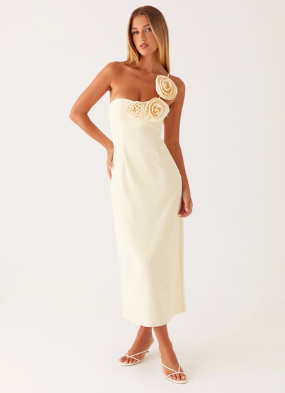 Sweetpea Midi Dress Yellow