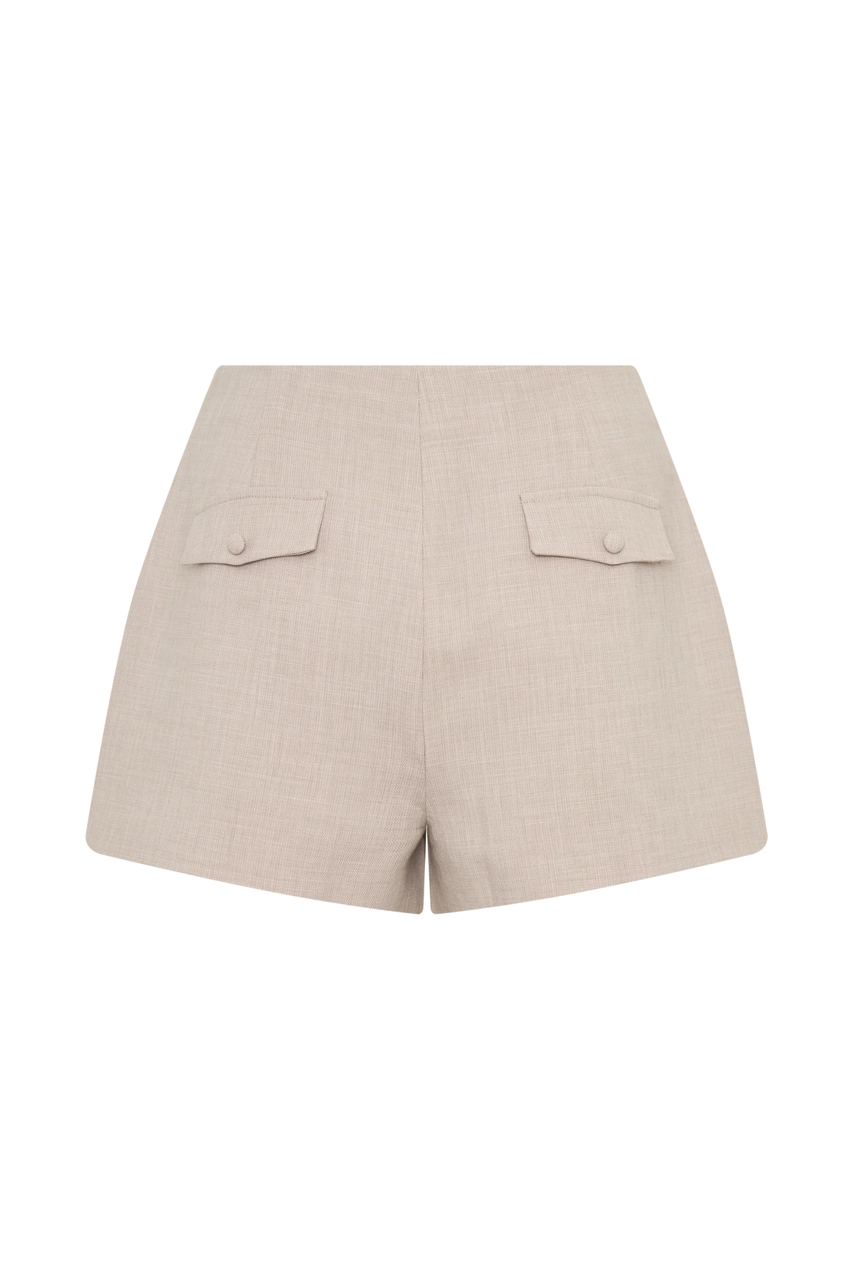 Solenne Suiting Shorts Natural Marle