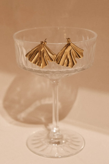 Willa Draped Earrings Gold