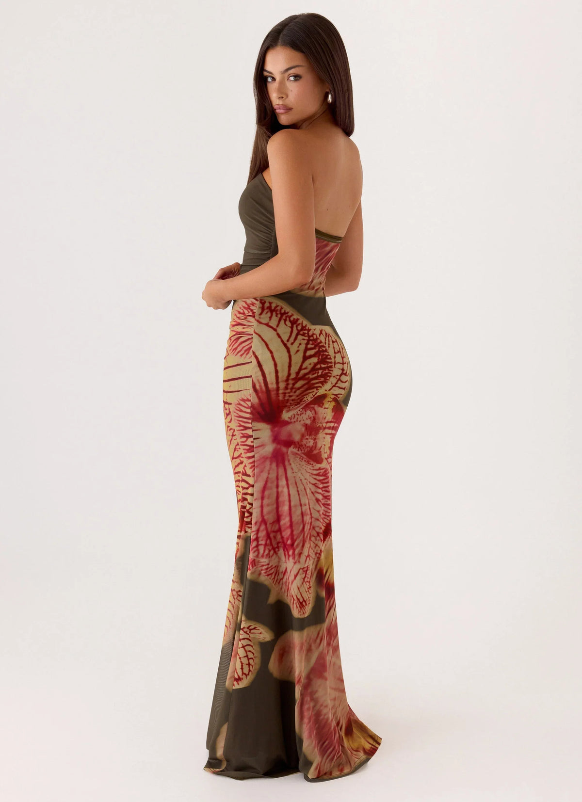 Iroha Strapless Maxi Dress Jungle Grove