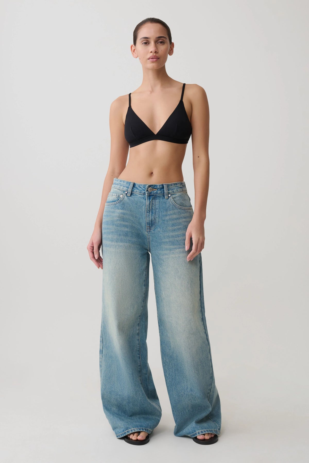 Kels Micro Triangle Bralette Black