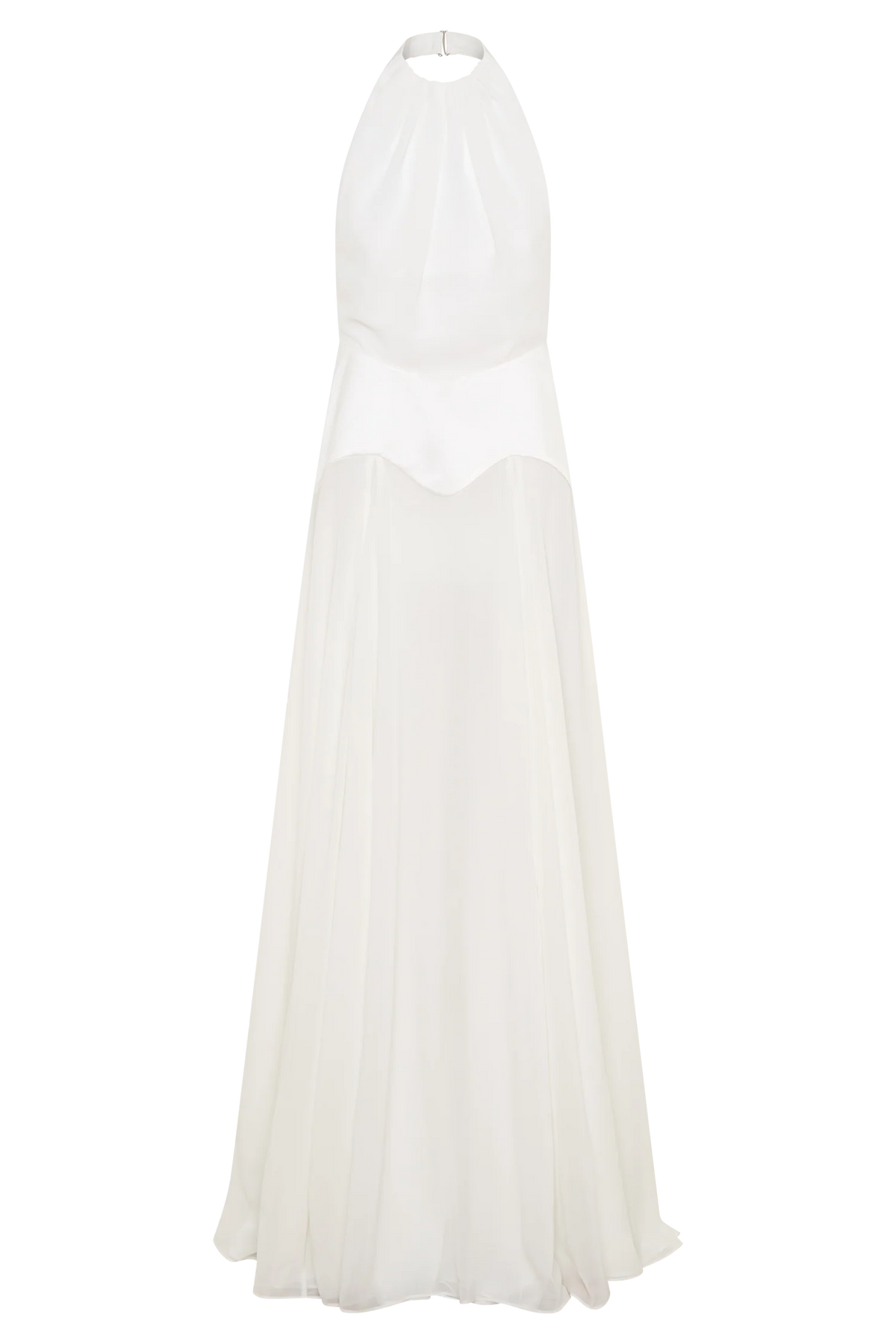 Susan Chiffon Halter Maxi Dress Ivory