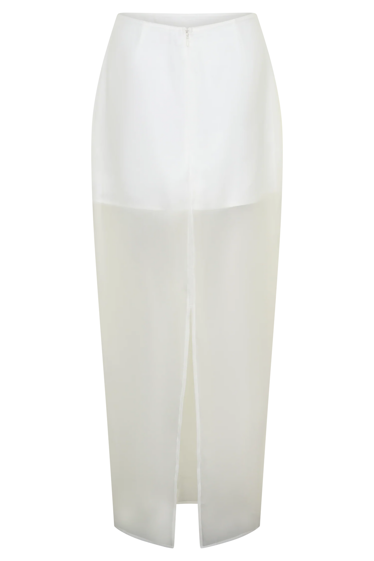 Ximena Organza Maxi Skirt White