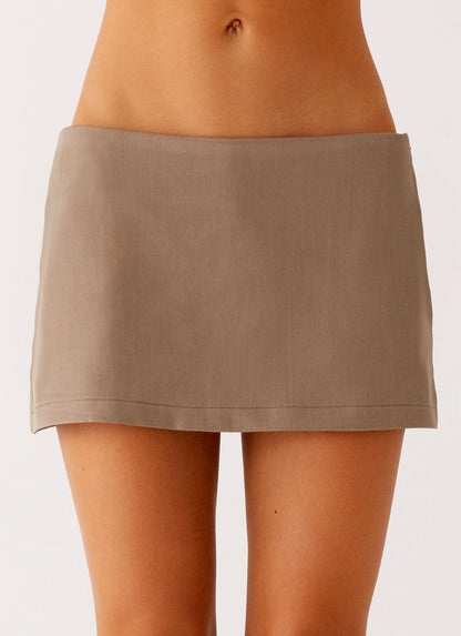 Mirna Micro Skort Taupe Marle