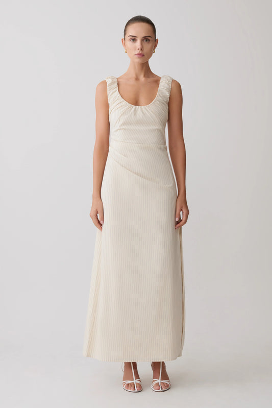 Anisa Scoop Neck Maxi Dress Stripe