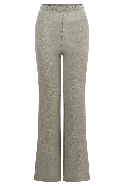 Malani Wide Leg Knit Pants Sage